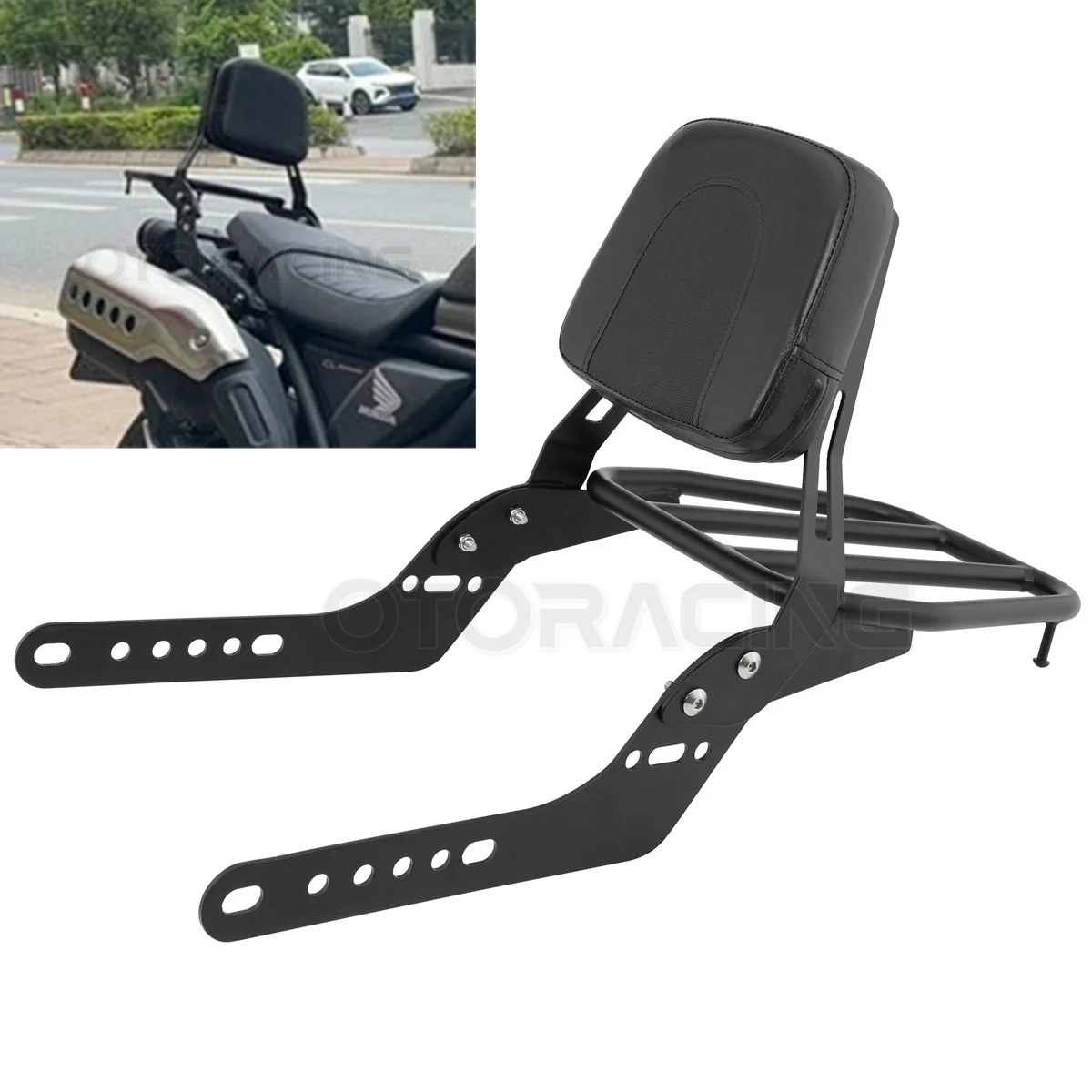 Motorcycle Rear Passenger Backrest Sissy Bar Luggage Rack For Honda CL250 CL300 CL500 CL 250 300 CL 500 SCL500 2023 2024