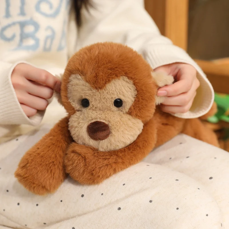 

40cm Smooth Touch Macaque Plush Doll Cute Soft Golden Monkey Plush Toy Stuffed Animal Monkey Toy Boys Girls Birthday Gifts