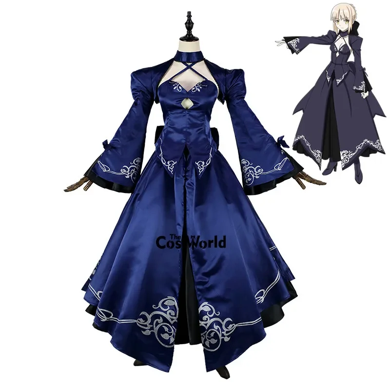 Fate Altria Pendragon Alter Saber Full Dress Uniform Outfit Anime Games Cosplay Costumes