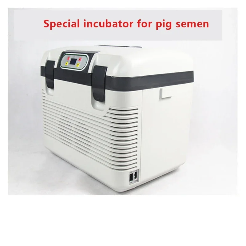 

Small Refrigerator With Double Buckle Design Strong Sealing Portable HandleTemperature Adjustable LCD Displa