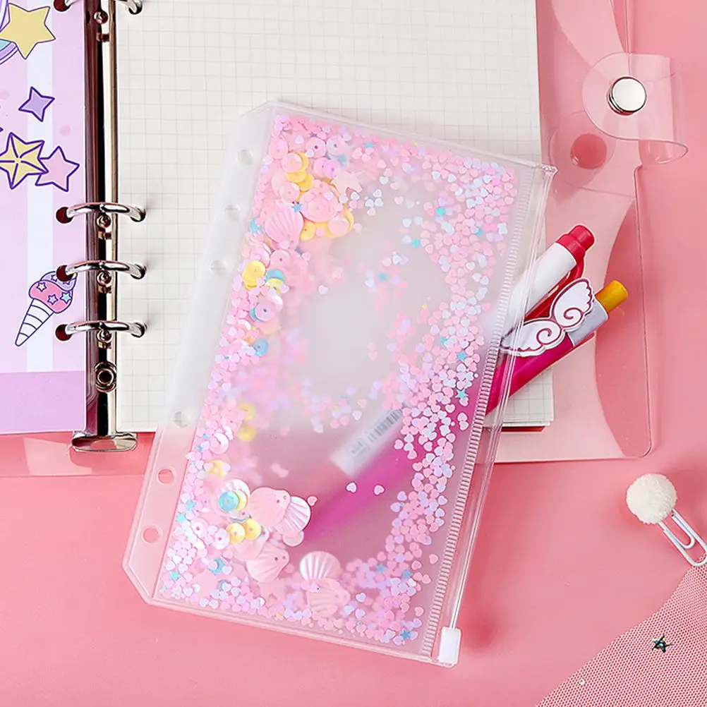 6 шт., сумка для переплета, папка-переплет, 6 отверстий, сумка для хранения на молнии, карманы с вкладышами, органайзер для документов