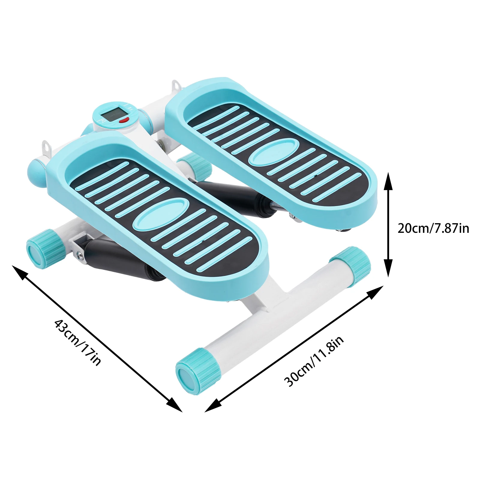 Hydraulic Design Mini Steppers Stair Twist Steppers at Home Portable Workout Equipment Space-saving Home W/Resistance Bands&LED