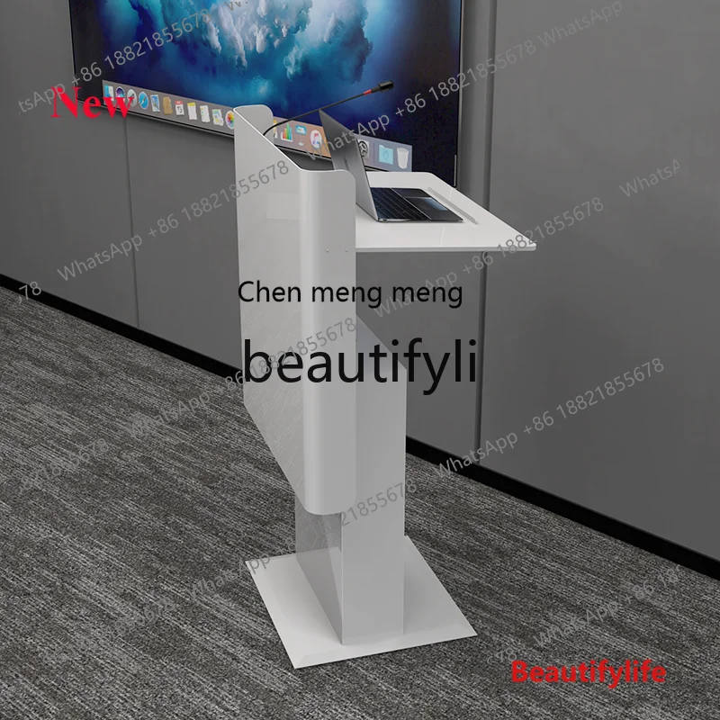 

2003 Lifting podium Classroom Meeting room Electric host desk Speech table Stainless steel customization