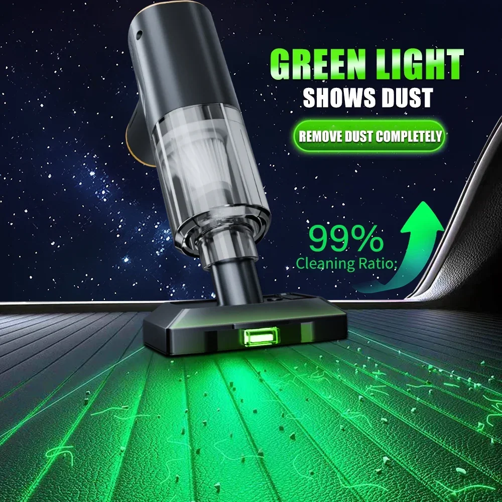 CENRR 980000PA Mini Car Vacuum Cleaner Strong Scution Powerful Wireless Car Cleaner HandHeld Portable Vacuum Cleaner Air Gun