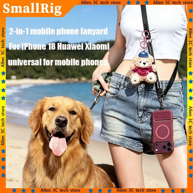 SmallRig For iPhone18 Huawei Xiaomi Oppo Vivo 2 In 1 Anti Lost Phone Lanyard Wrist Strap Crossbody Neck Rope Adjustable-OPPOVIVO