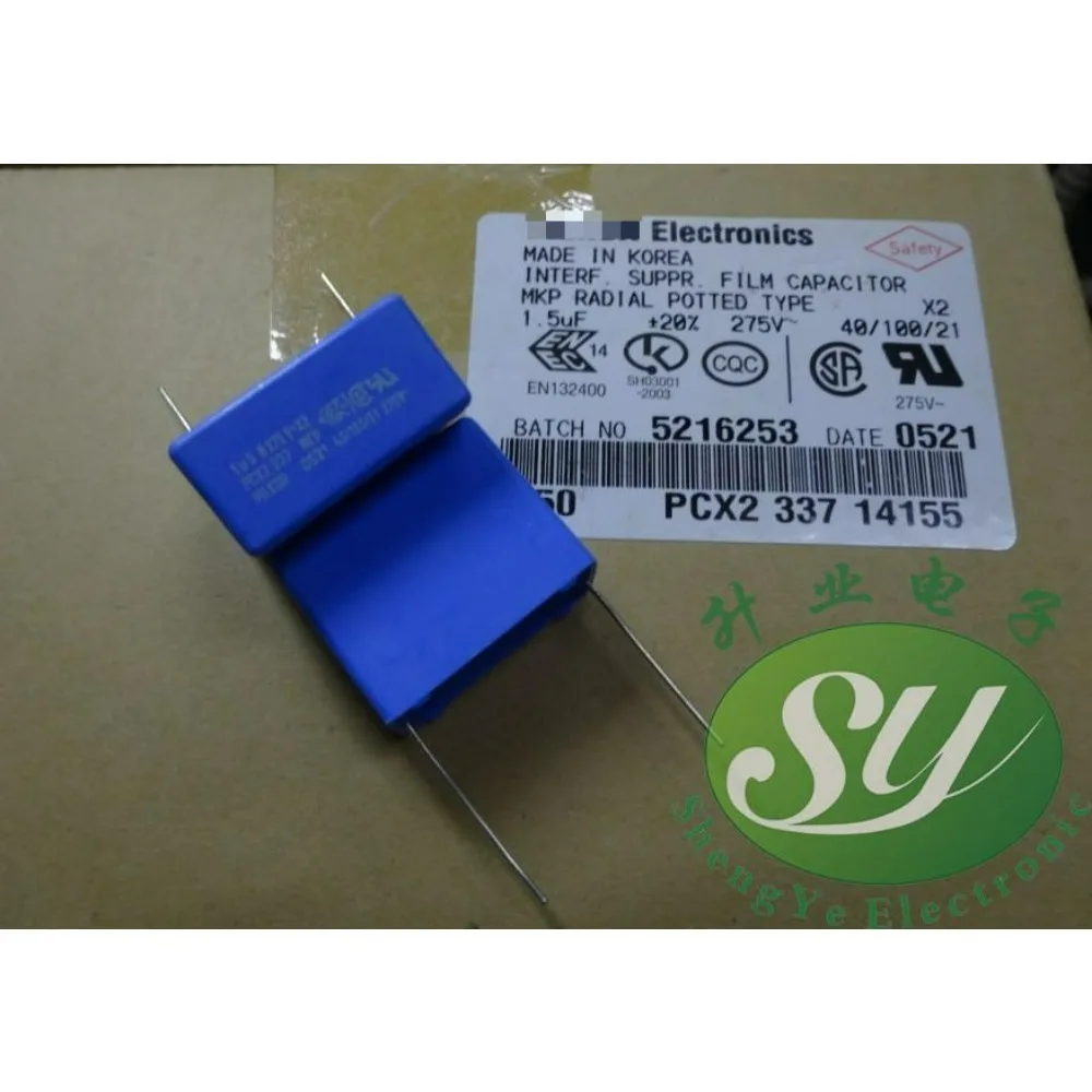 

5PCS MKP337 1.5uf/275vAC 1u5 155 New 28mm Film Capacitor