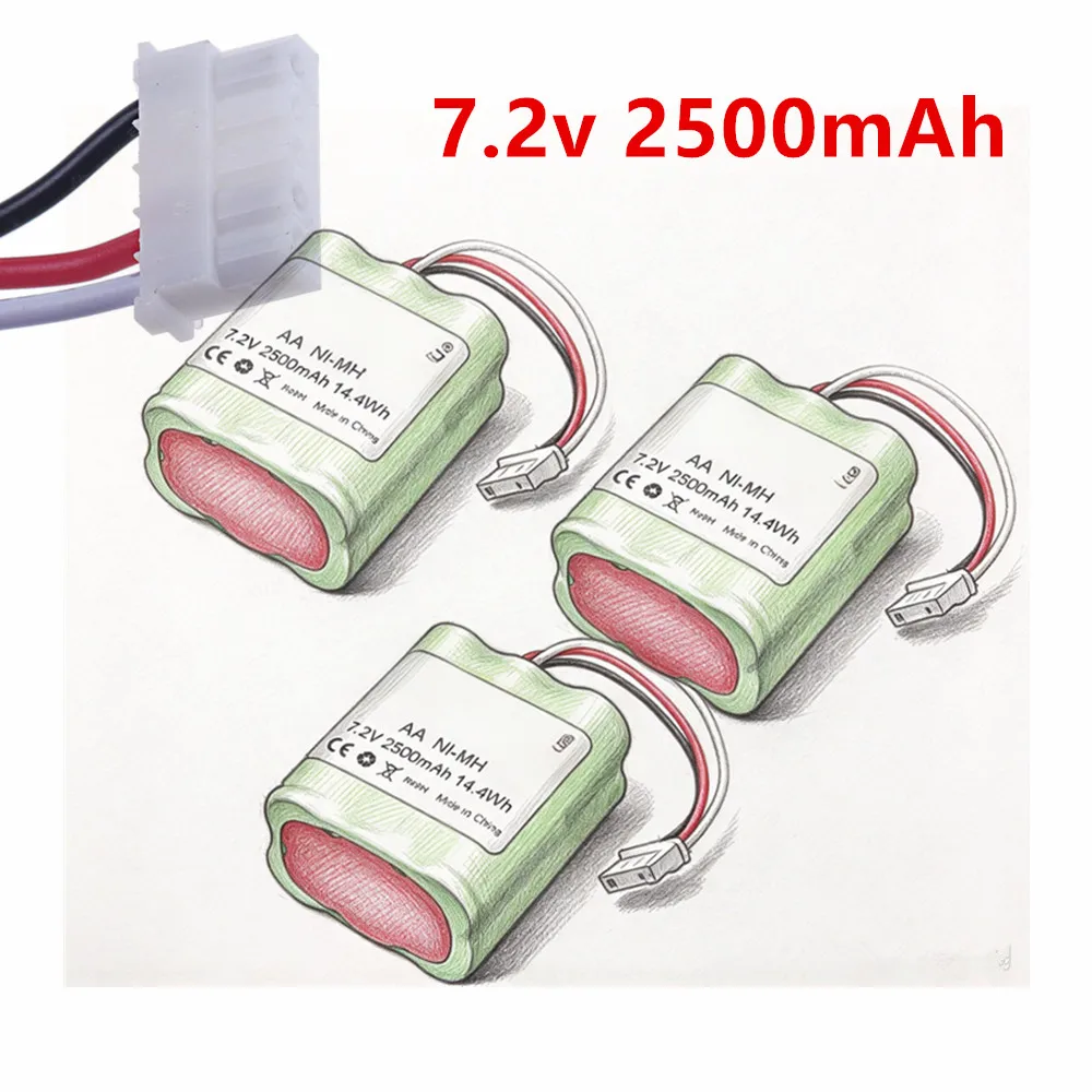 Battery for iRobot Braava 380T 380 390T and Mint 5200 5200B 5200C Vacuum Cleaner, 2500mah NI-MH 7.2V Batteries