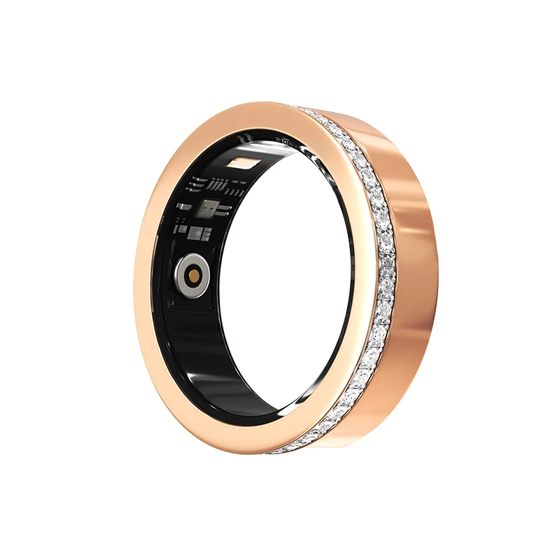 V8 Smart Ring Health Monitor IP68 Tracker del sonno impermeabile Monitor della frequenza cardiaca dell'ossigeno nel sangue Smart Ring V8