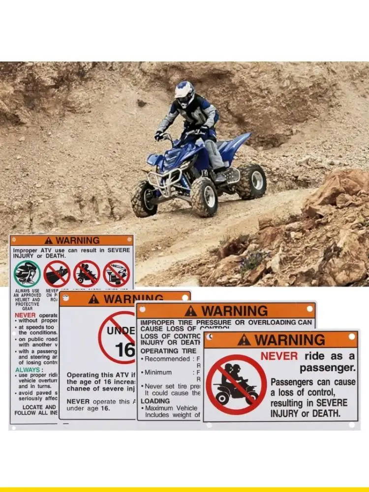 SZCH ATV Motorcycle Warning Warning Decals Stickers Labels 5FE215680100