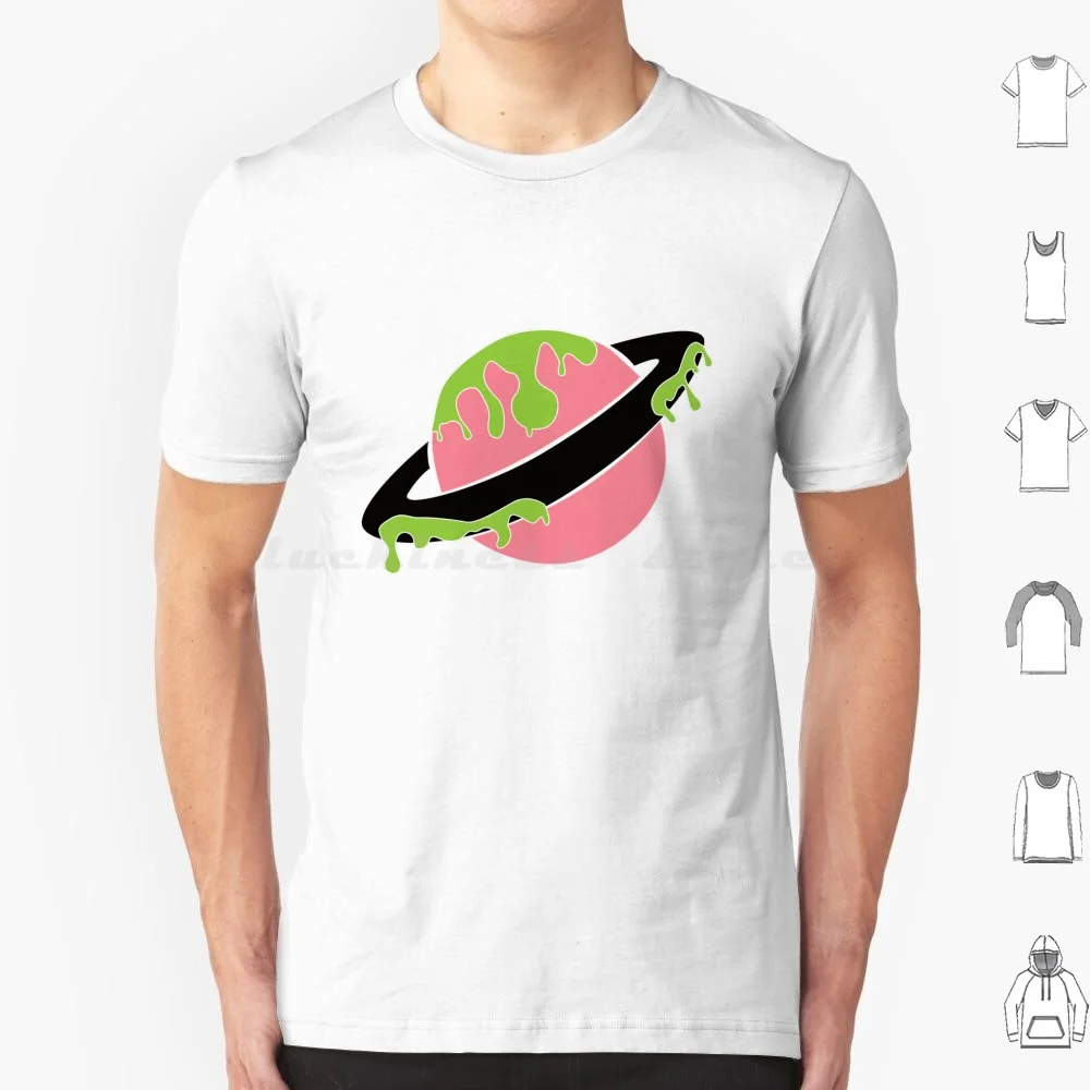 Planet Slime Pink And Green T Shirt Men Women Kids 6xl Planet Cosmos Pink Green Astronomy Astrology Saturn Riot Girl Slime Cute