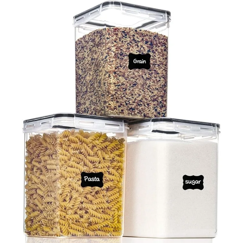 Large Food Storage Containers with Lids Airtight 5.2L /176Oz, for Flour, Sugar, Baking Supply and Dry Food Storage