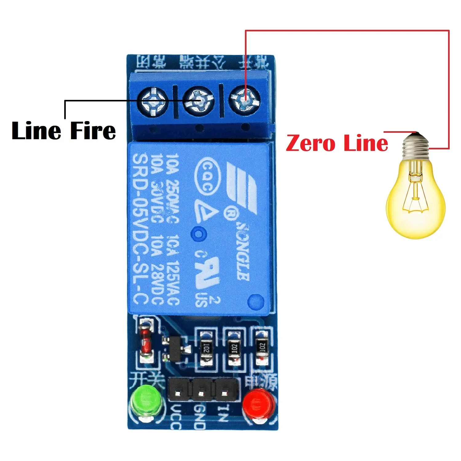 5V 12V Relay Module 1 Channel Low Level Trigger Board Shield with Optocoupler Relay Output for PIC AVR DSP ARM MCU Arduino