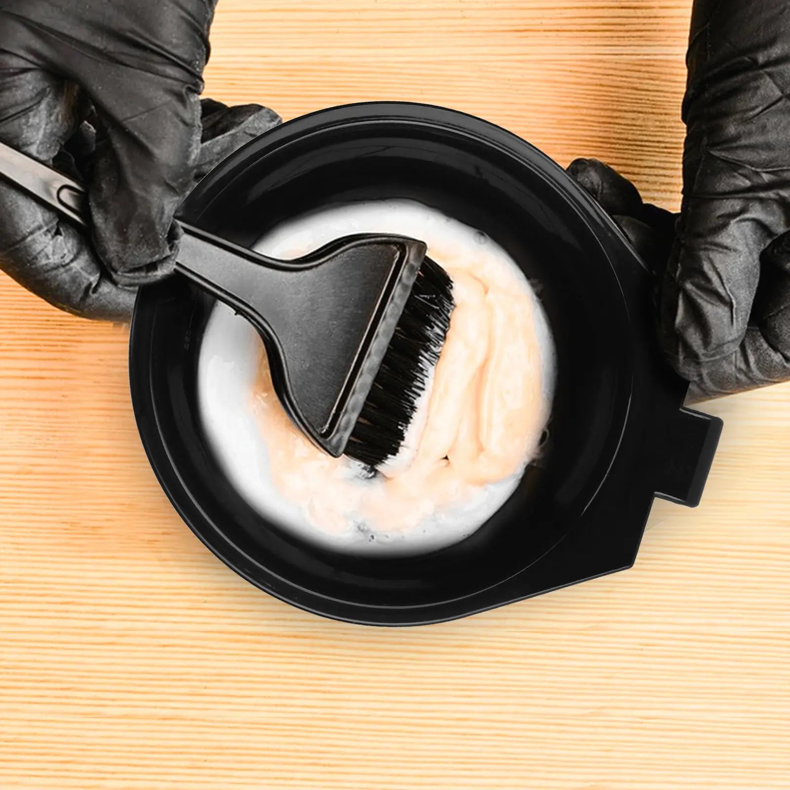 

Набор из 5 легких пластиковых чаш для смешивания краски для волос с нескользящим основанием для окрашивания волос, DIY-наборов, спа-процедур и ухода за кожей