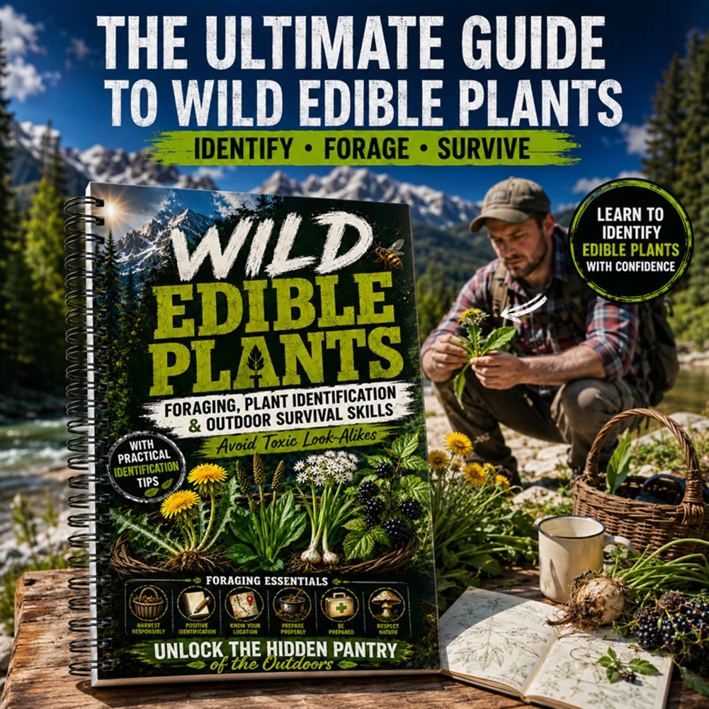 

The Essential Edible Plants Recipes To Get Started Paperback Beginner Foraging Book For Hiking & Backpacking For Beginners