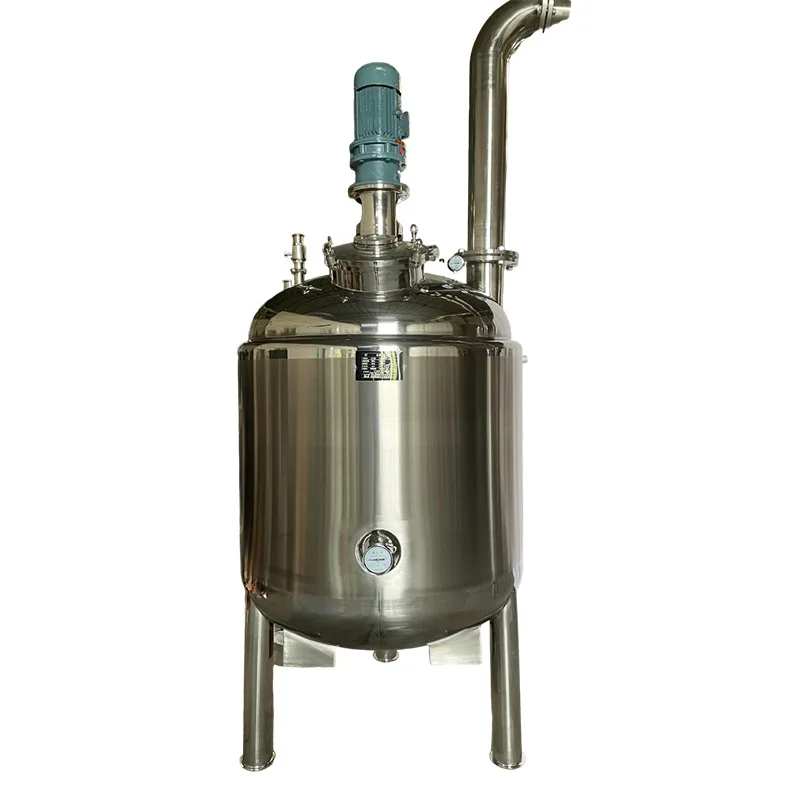 Stainless steel electric heating distillation reactor laboratory batching mixing tank alcohol recovery distillation