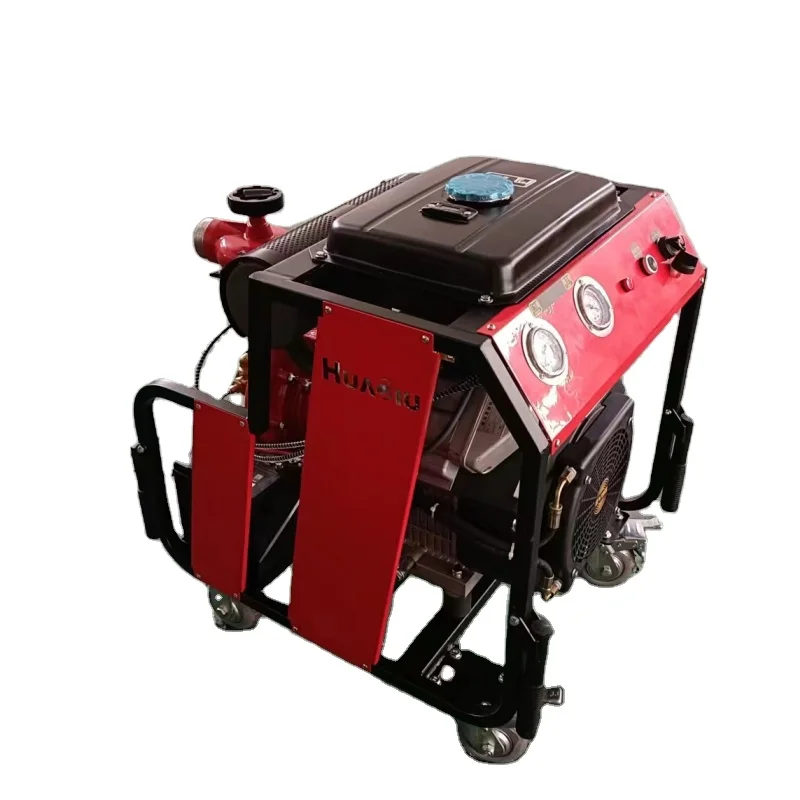 Powerful engine 20 KW portable fire fighting motorized water pump