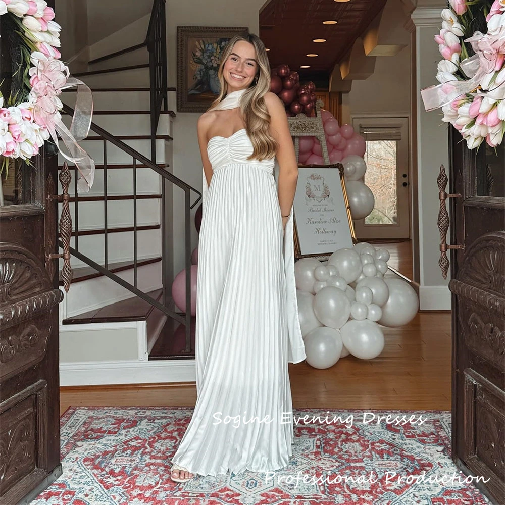 

Pleated Chiffon Evening Dresses For Women Strapless Corset Cocktail Dress With Scarf Customized Empire Waist Formal Prom Gowns