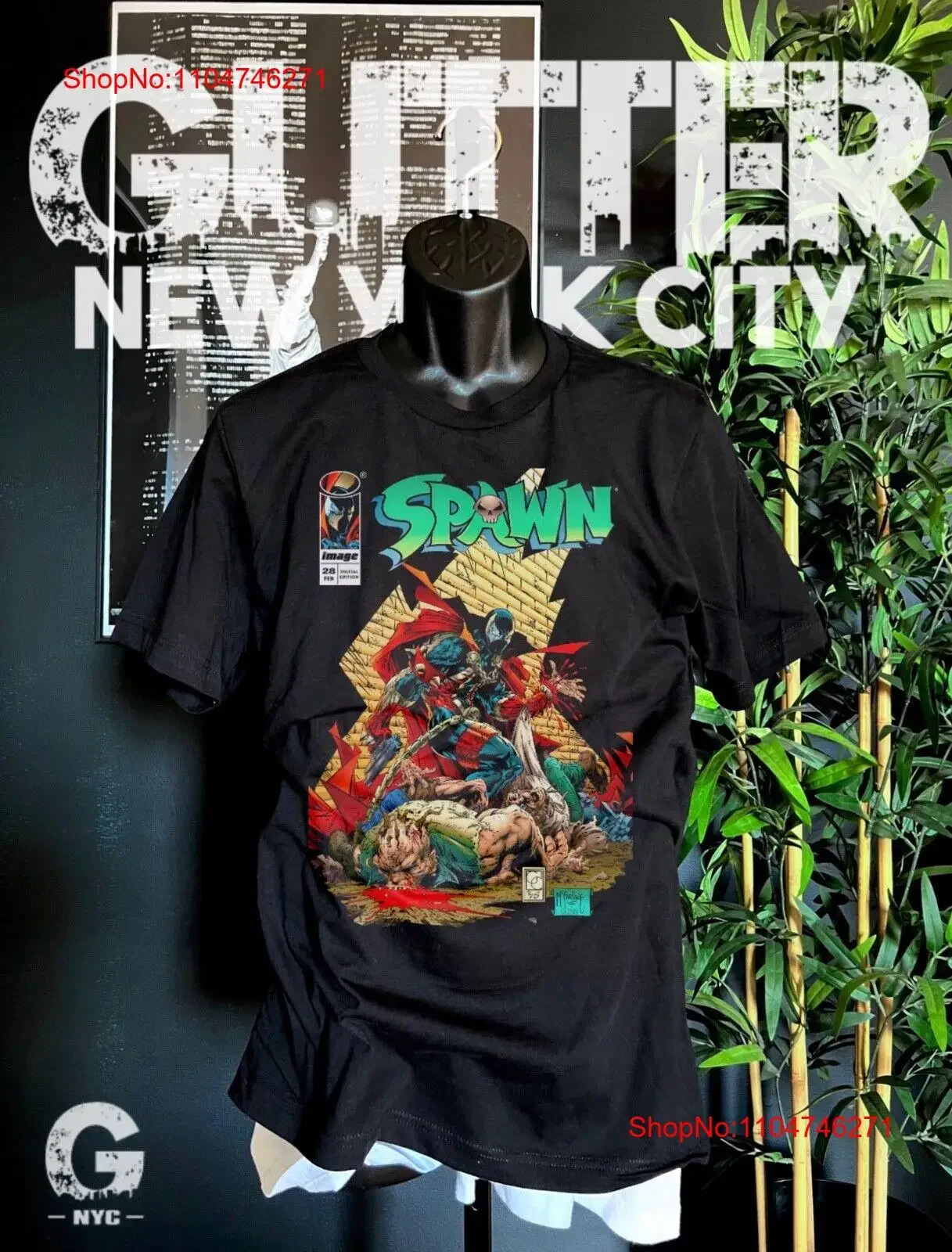 Spawn T shirt Bella Canvas vintage Washed Breathable Stylish fashion Versatile graphic Casual Stretched Slightly homme