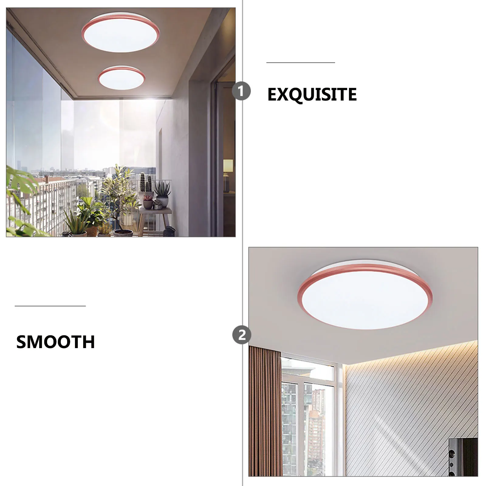

Acrylic LED Ceiling Light Ultra Thin Lampshade Living Room Bedroom Kitchen Balcony Hotel Energy Saving Transparent Indoor