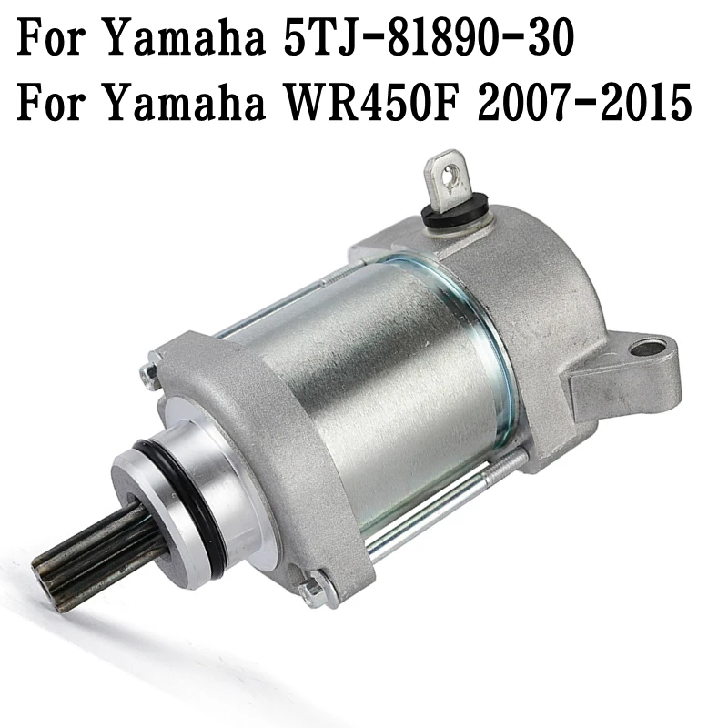 

Motorcycle Starter 12V CW 9 Spline Startor Motor For Yamaha WR450F 2007-2015 2010 2012 2013 2014 WR 450F WR450 F 5TJ-81890-30