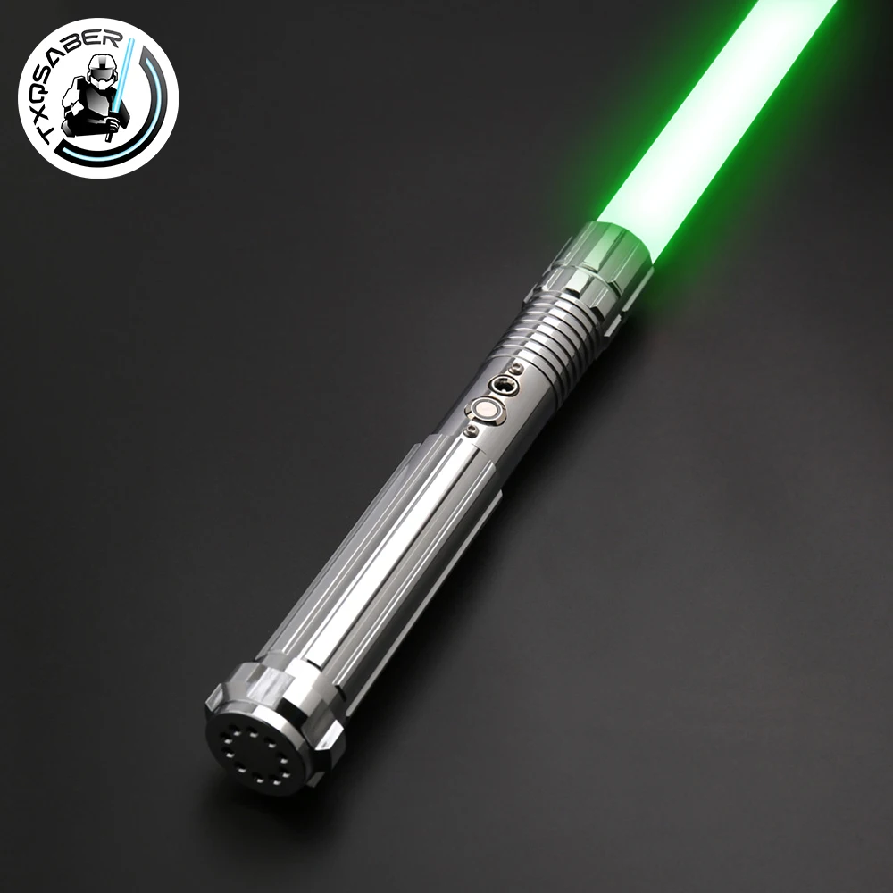 TXQSABER Lightsaber Smooth Swing Laser Sword Metal Hilt With Heavy Dueling Blade Foc Blaster Force Christmas Cosplay Kid Toy