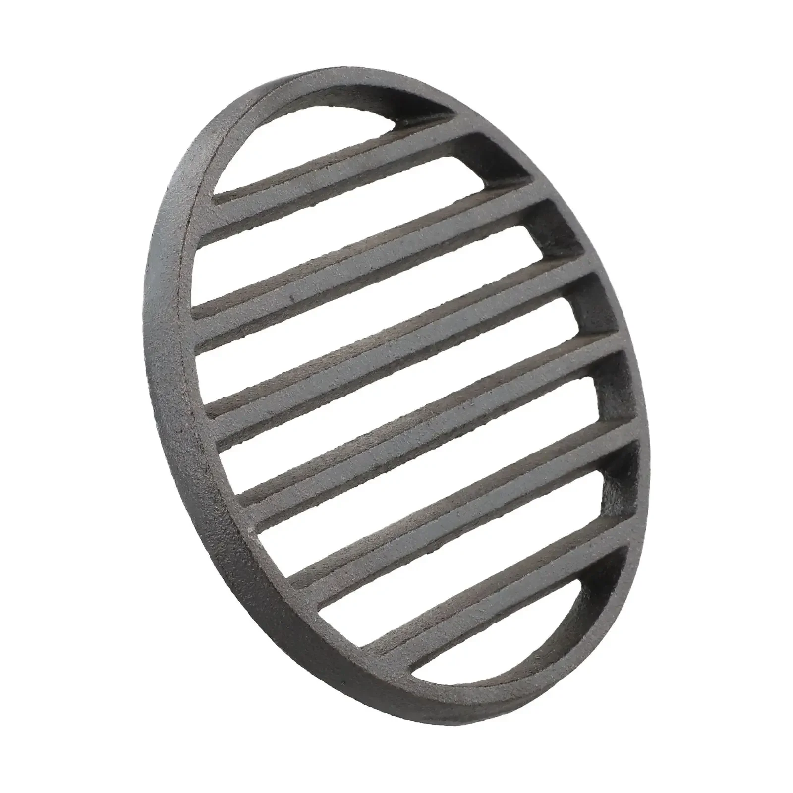 Malla redonda para parrilla de hierro fundido negra, herramienta para barbacoa para parrilla, accesorios para asar carne, accesorios para Barbacoa