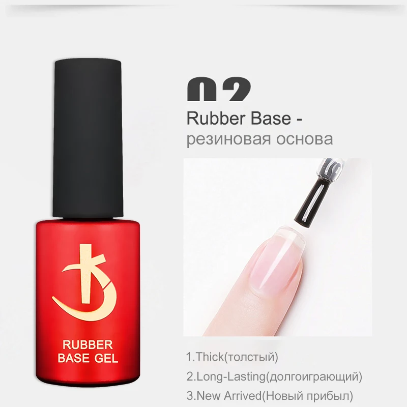 KODI JYJ Basis- und Überlack für Gel-Nagellack Säurefreier Primer Hybrid-Lack Semi-Permanent Matt-Top Coat Dicke Gummi-Basis