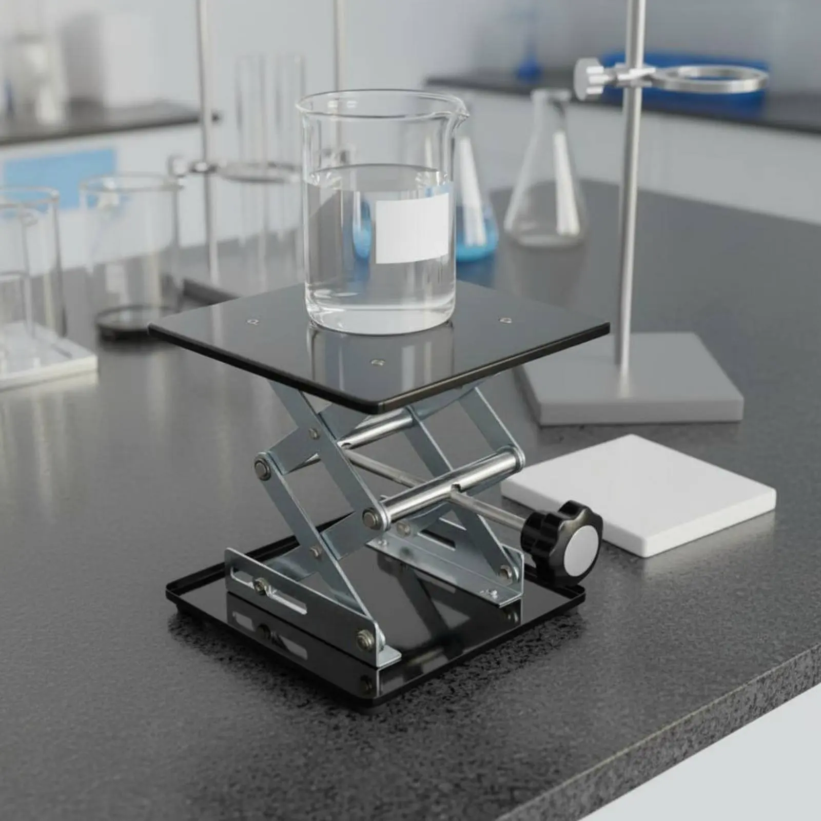 Science Lifting Stand Stable Framework Cross Elevate Stand Scientific Lifting Stand Space-Saving Design Manual Stand Support