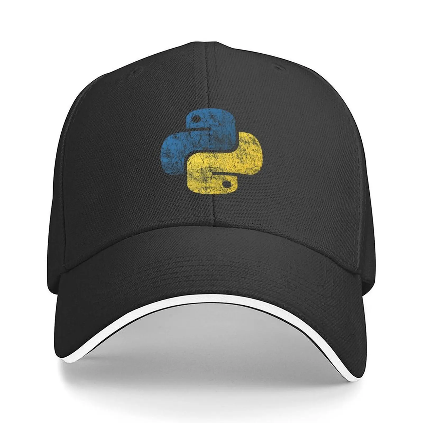 

Python Logo - Programming Language Baseball Cap Hat Beach Gentleman Hat Cosplay New In The Hat Women Caps Men's