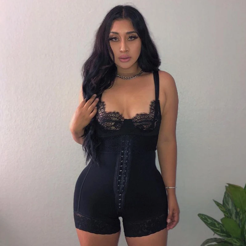 Front Closure Charming Curves Slimming Fajas Lace Body Shaper BBL Post Op Surgery Supplies Faja Colombiana Mujer Butt Lifter