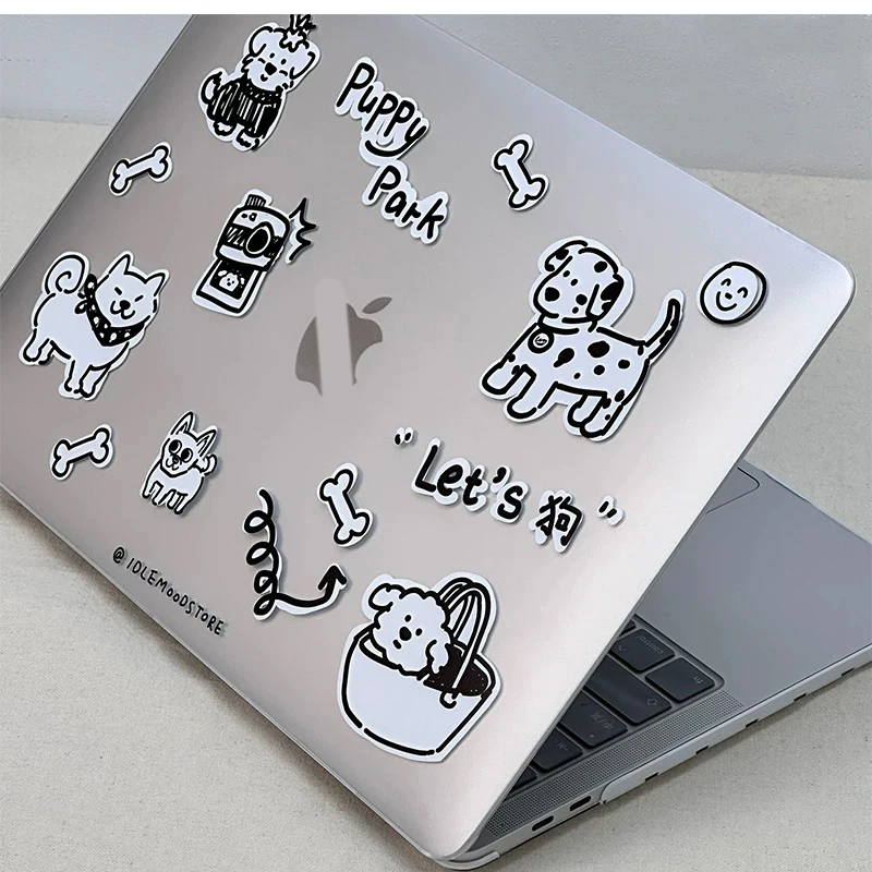 Dog Park Cartoon Cute Laptop Case For Macbook Neo 2026 A3404 Air 15 M4 M5 A3449 Touch Bar ID Pro A3426 Mac 16 inch A3428 Cover