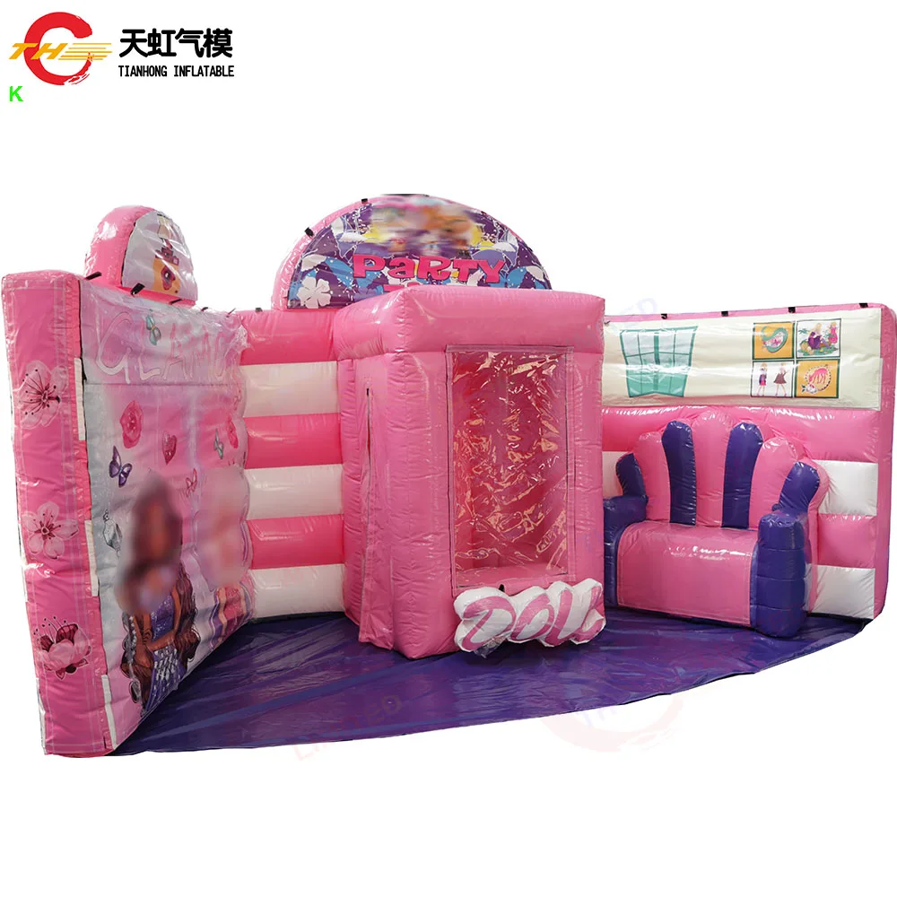 Fast Shipping Inflatable Selfie Station งานศิลปะที่ถอดออกได้ Inflatable Stage ฉากหลังผนังเครื่องเป่าลม