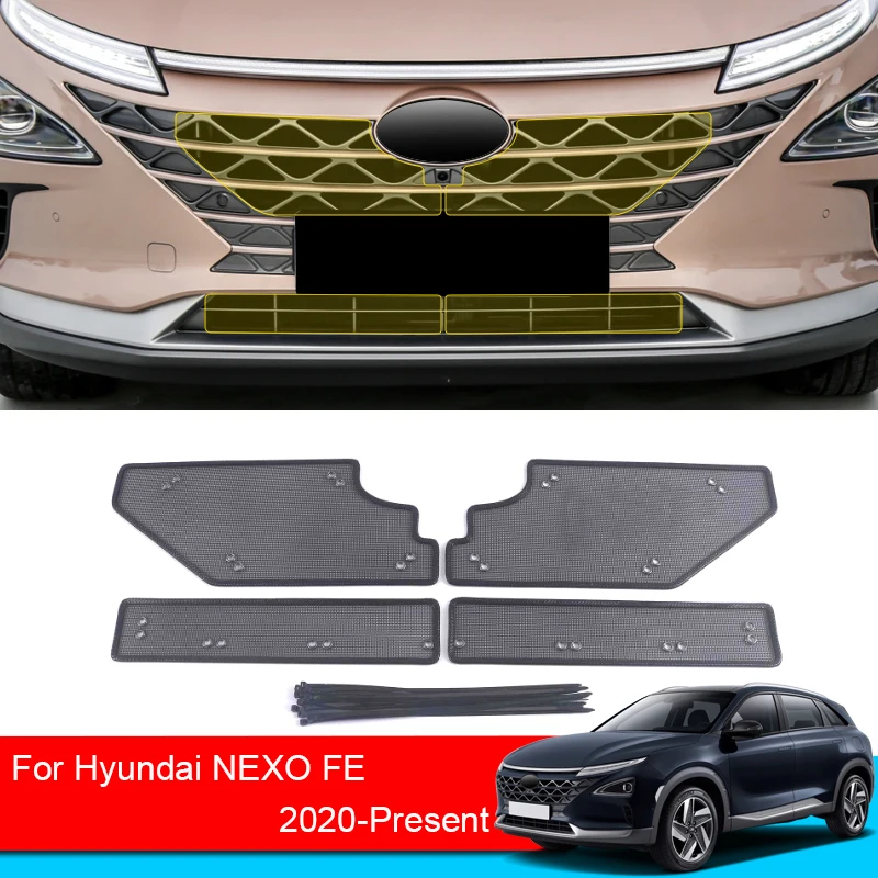 

Car Insect-proof Air Inlet Protection Cover Airin Insert Net Vent Racing Grill Filter For HYUNDAI NEXO FE 2020-2025 Accessory