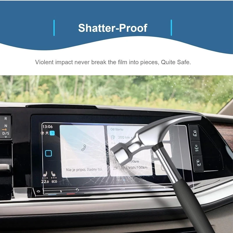 الزجاج المقسى ل Volkswagen VW Multivan T7 2022-202510 بوصة سيارة المعلومات والترفيه GPS والملاحة شاشة Multivan T7 اكسسوارات