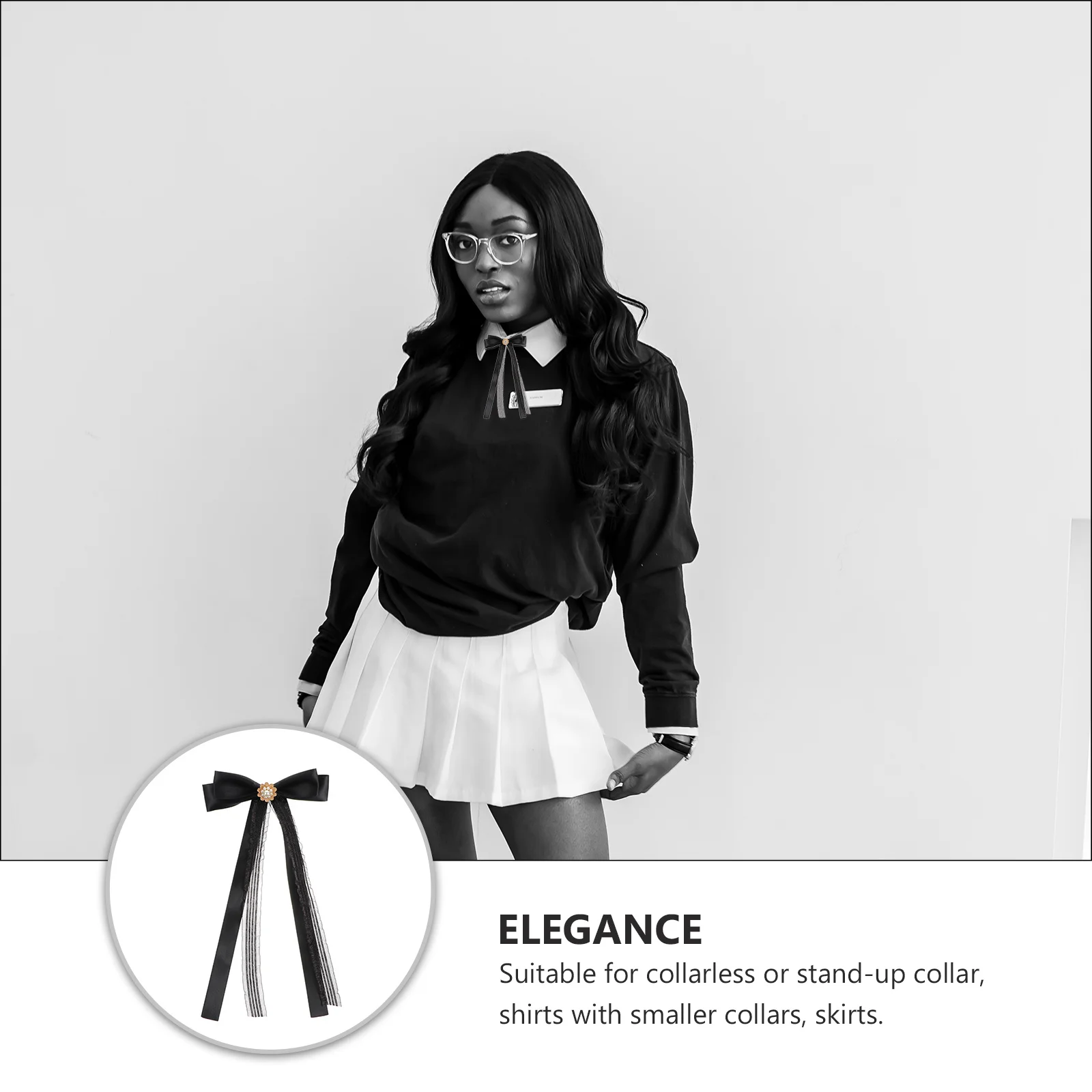 فراشة ربطة القوس فيونكة بروش دبوس للنساء أنيق الشريط الرقبة التبعي مناسبة ل قميص تنورة ياقة ارتداء قبل تعادل