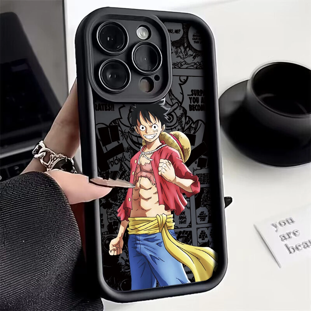 Hot Anime Luffys Phone Case For O-One P-Pieces Xiaomi Mi 14 13 12 14T 11 Lite 12T Poco M6 X6 F4 F5 X3 X4 X5 C40 GT 4G 5G Cover