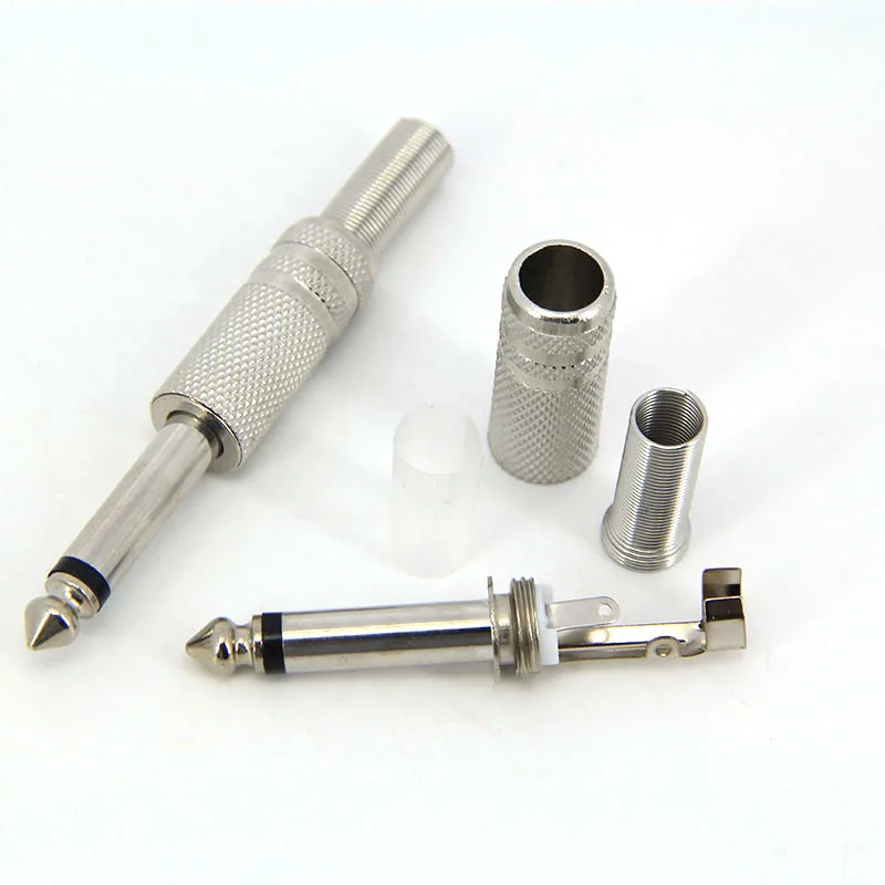 Conector de audio jack estéreo mono macho para soldar profesional - imagen 5