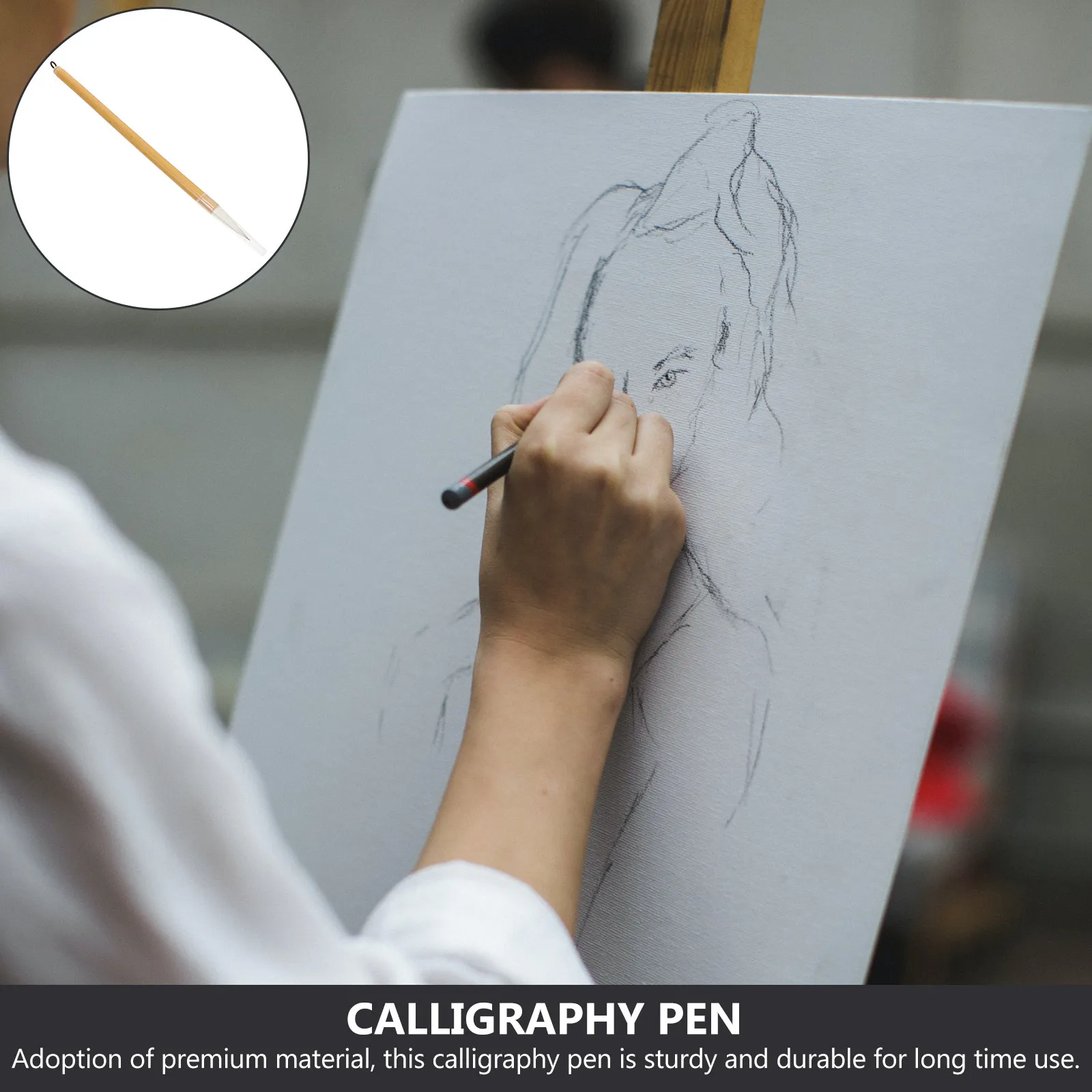 Chinese Calligraphy Brush Pen for Learning and Art Practice Sturdy Non Shedding Hair Smooth Ink Flow Suitable for Drawing