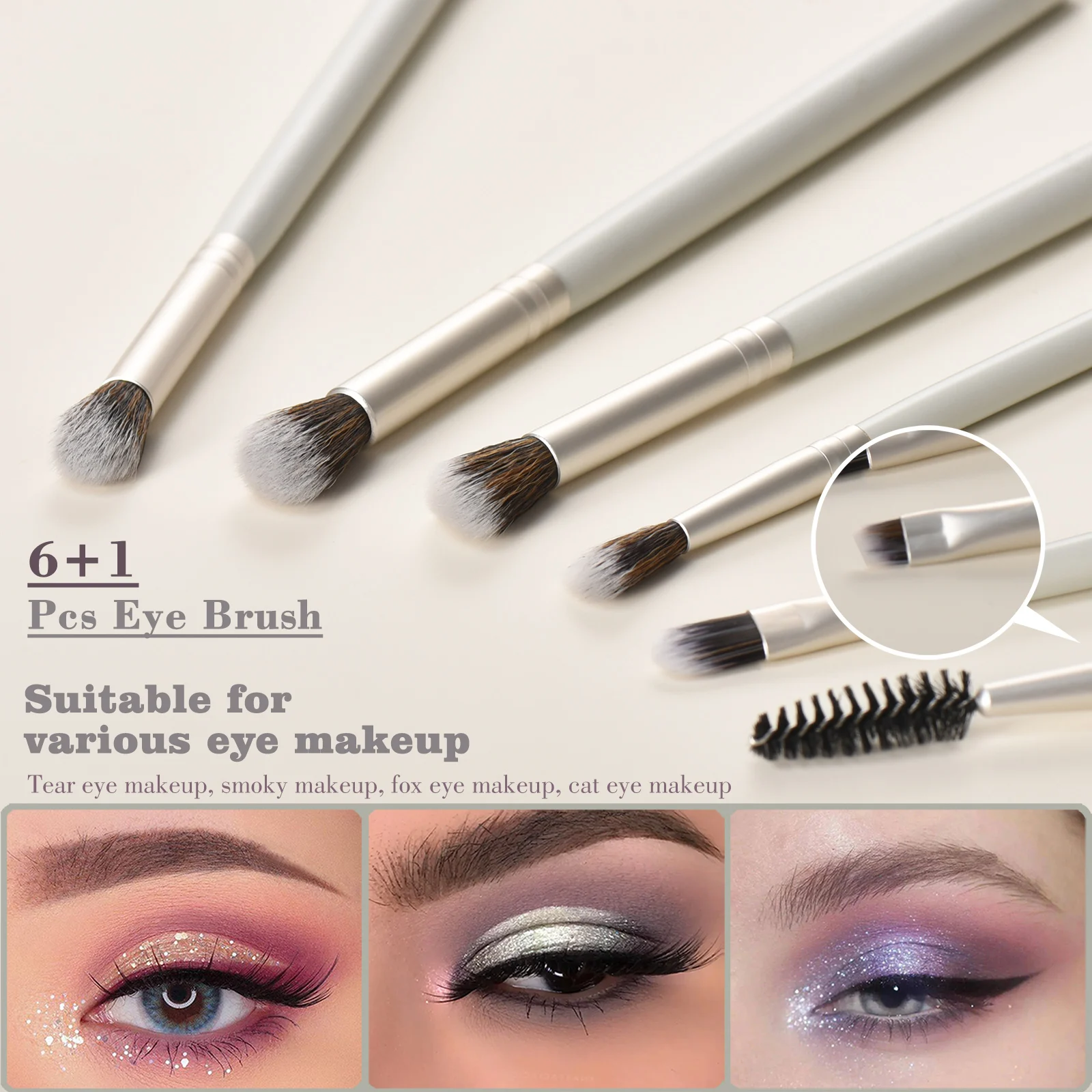 10-Piece Woodblock Makeup Brush Set with Storage Bucket for Ladies And Girls - Perfect Makeup Tools