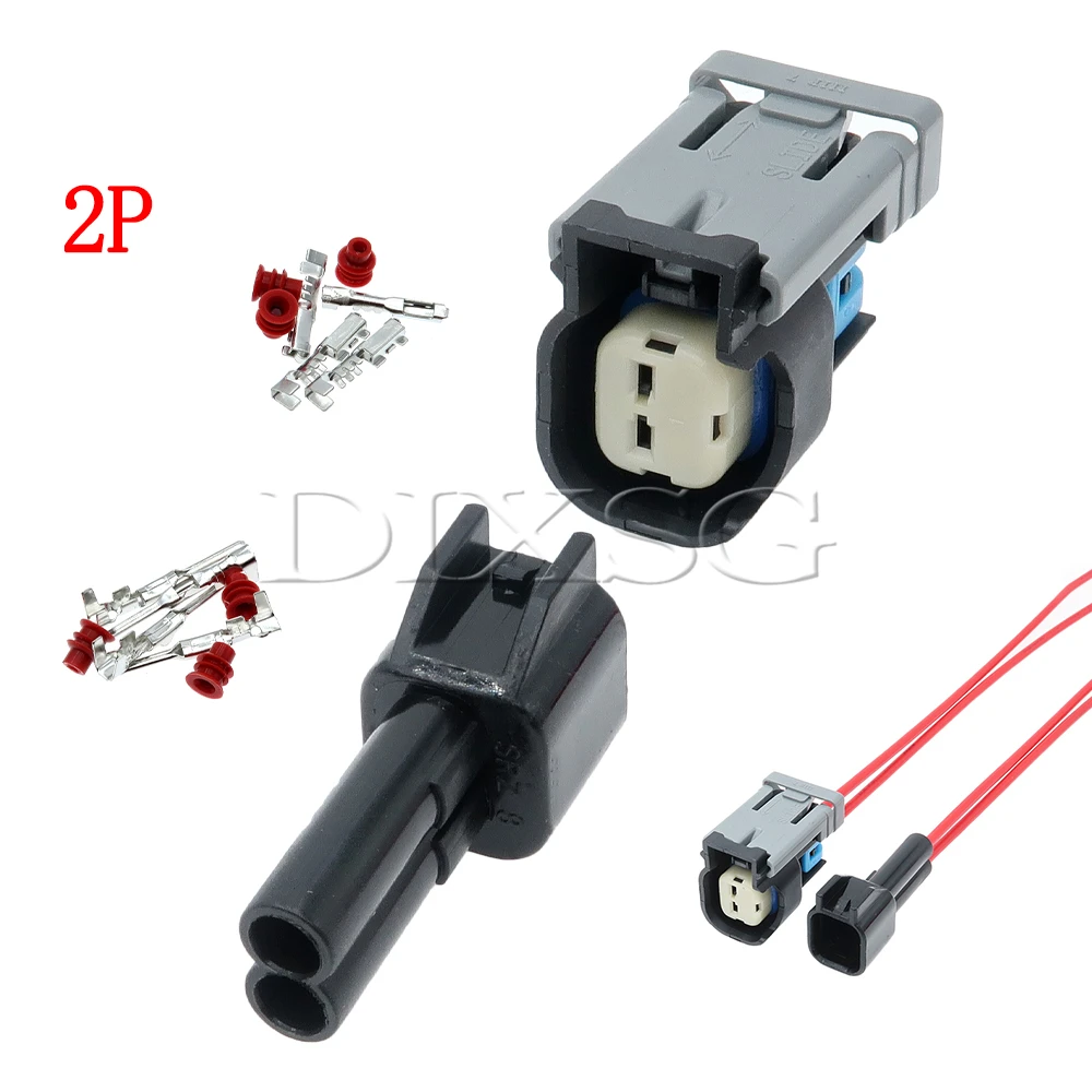 1 Set 2 Pin 15305086 15326238 Automotive Fuel Injector Wiring Harness Connector for Buick Car Waterproof Electrical Accseeories