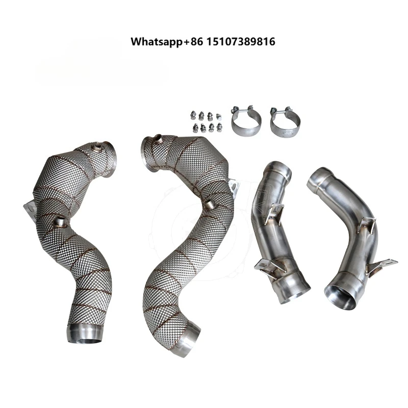 

Exhaust Catted Downpipe for M178 W213 E63 with Heat Shield 2016+
