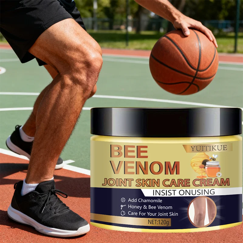 YUITIKUE Crema para articulaciones de veneno de abeja 120 g - con manzanilla y miel, hidrata la piel, fácil absorción para estilos de vida activos