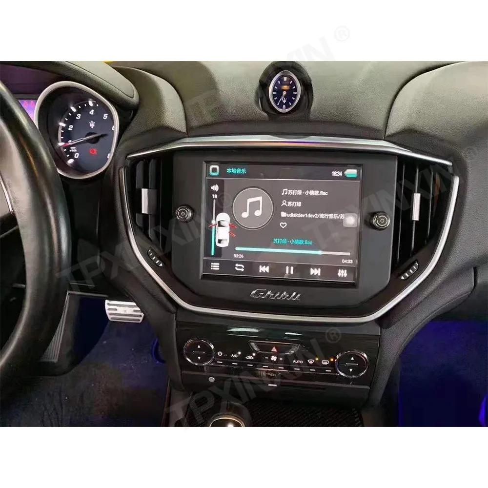 For Maserati Ghibli Android Car Radio Multimedia Video Player Wireless Carplay Autoradio Stereo GPS Navi Head Unit Screen BT 4G