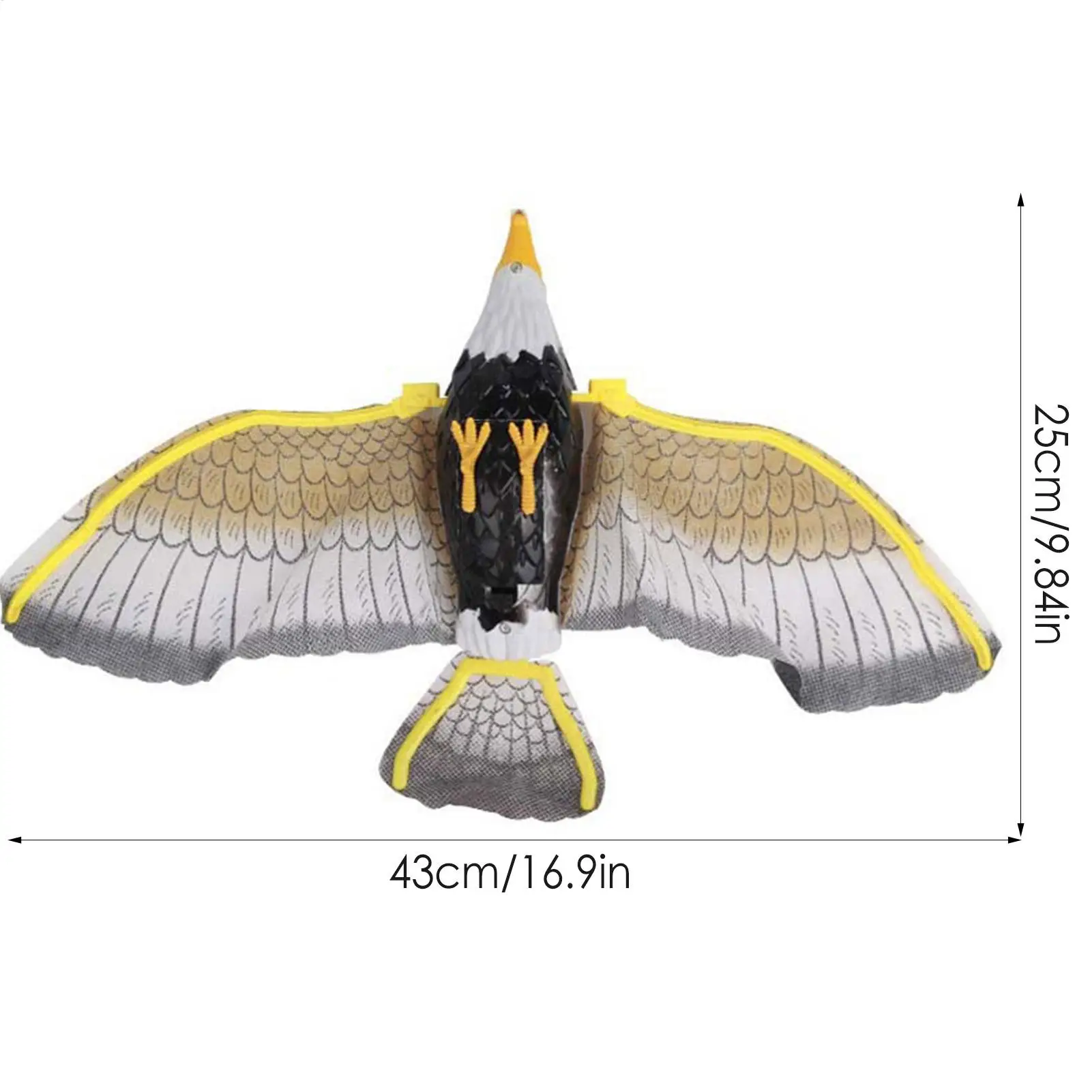 Flying Eagle Bird Scarer Garden Bird Scarer Outdoor Farm Protector Pigeon Scarer Device Realistic Hanging Eagle Repellent