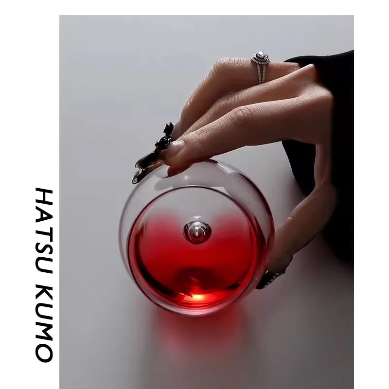 Love The heart Whisky glass High-end high appearance level Japanese creative glass beer glass household cup