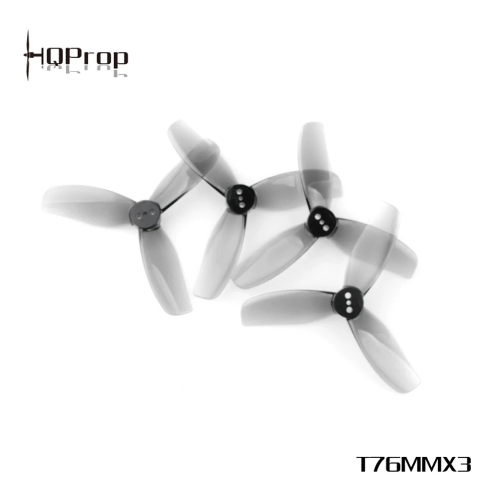 HQProp Poly Carbonate T76MMX3 T76MM 3 blade tri-blade propeller with 1.5mm 1.9mm shaft for CT30 CineBot FPV Whoop drone frame