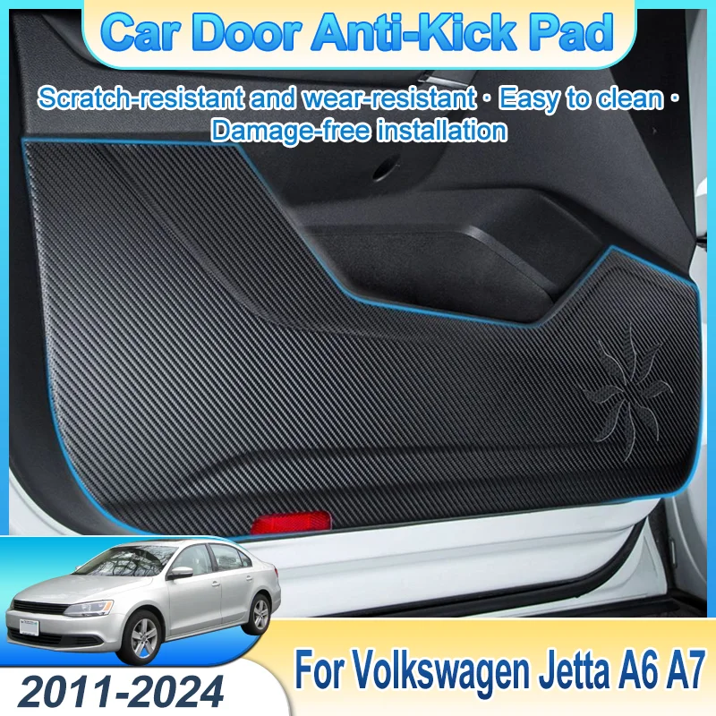 

Для VW для Volkswagen Jetta A6 A7 Vento Sagitar 2011-2024 автомобильная дверь противоударная накладка антигрязевой коврик защитная наклейка аксессуары