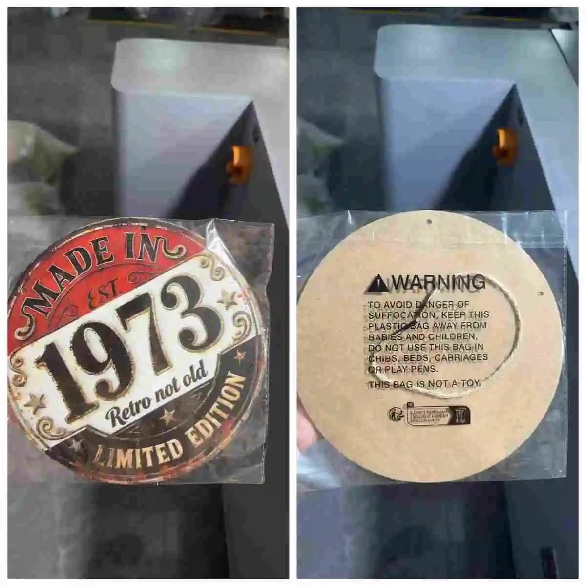 2026 Vintage Round Wooden Sign 