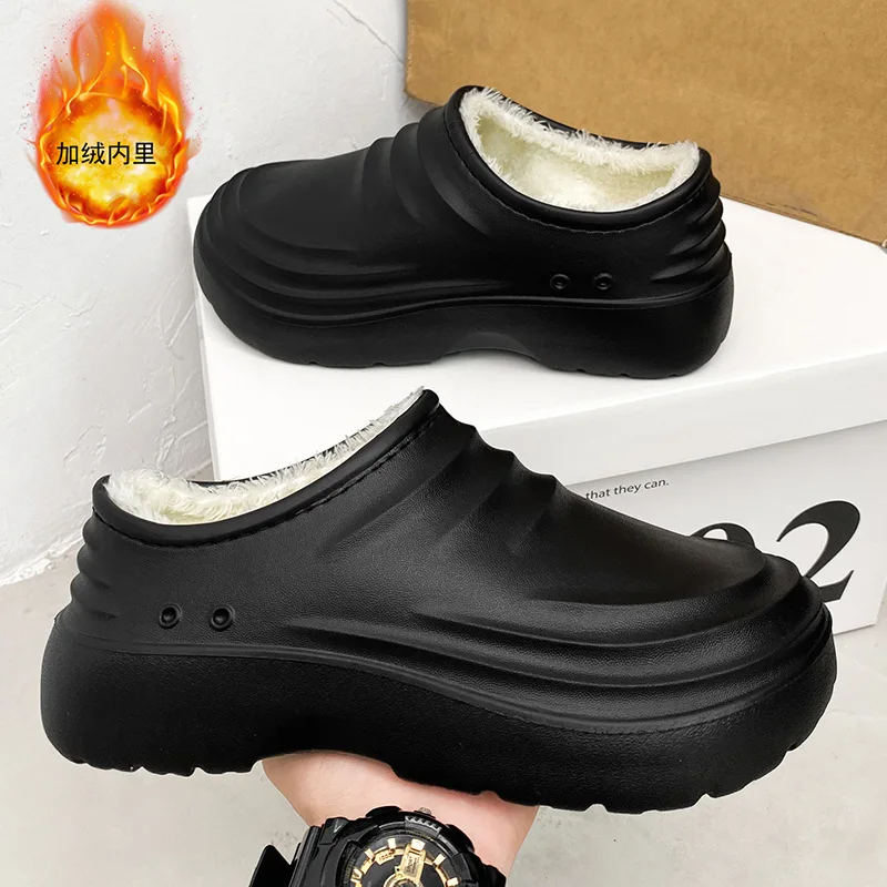 Cotton shoes 2025 winter sports shoes indoor home warmth and cold resistance with thick fur slippers