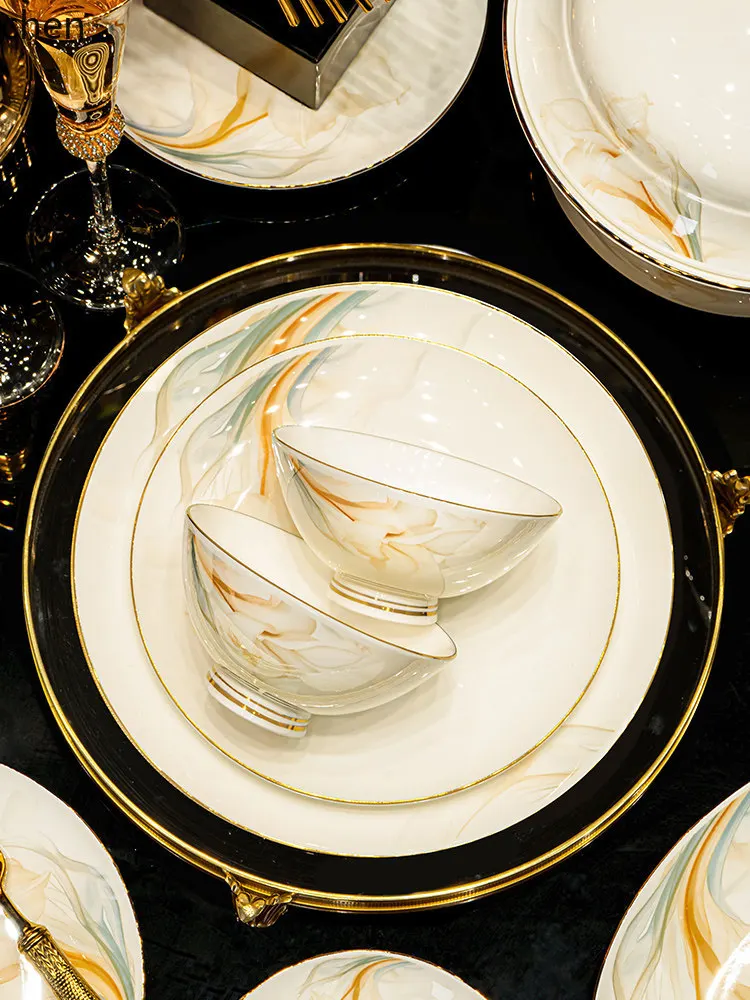 

PZ-13 tableware bowls and plates for homesuitclassy sense of moving into a new homenew arrival dish set